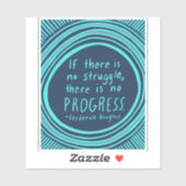 苦闘プログレスダブルグラス引用文ブルー シール (シート)