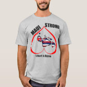 苦難のハートマウイ強い赤 Tシャツ (正面)