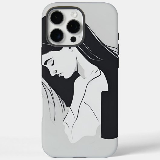 苦静か労：悲しい女の子 – iPhone / iPadケース Case-Mate iPhoneケース (裏面)