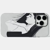 苦静か労：悲しい女の子 – iPhone / iPadケース Case-Mate iPhoneケース (裏面 (横))