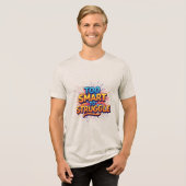 苦頭が切れるし過ぎる トライブレンドTシャツ (正面全面)