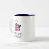 英おもしろい国イングランド連合ジャックやかん茶マグカップ ツートーンマグカップ (正面左)