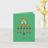 英おもしろい国王室のイギリスのクリスマスカード カード (黄色い花)