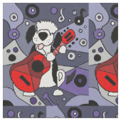 英おもしろい語の遊ギター ファブリック (クローズアップ)