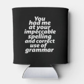 英おもしろい語先生ユーモア正しい文法の使用 缶クーラー (裏面)