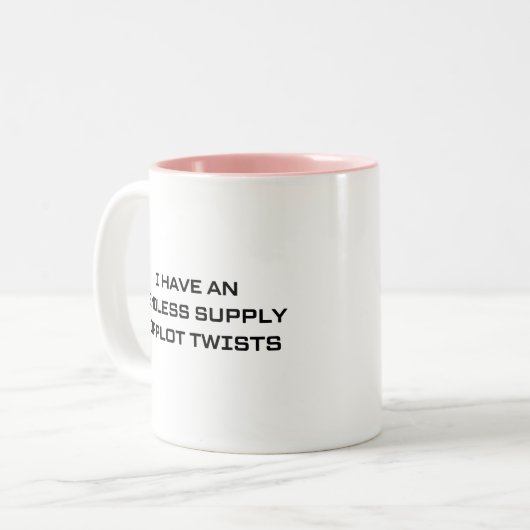 英おもしろい語先生引用文 ツートーンマグカップ (正面左)