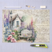 英お洒落語コテージおとぎ話フラワーガーデン 薄葉紙 (クラフト)