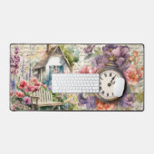 英お洒落語コテージハウスフラワーズウォッチ デスクマット (キーボード&マウス)