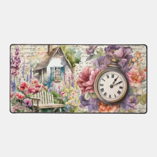 英お洒落語コテージハウスフラワーズウォッチ デスクマット (正面)