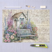 英お洒落語コテージフラワーガーデンオールドレター 薄葉紙 (クラフト)