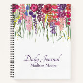 英かわいらし語フローラガーデンイラストレーションジャーナル/ ノートブック (正面)