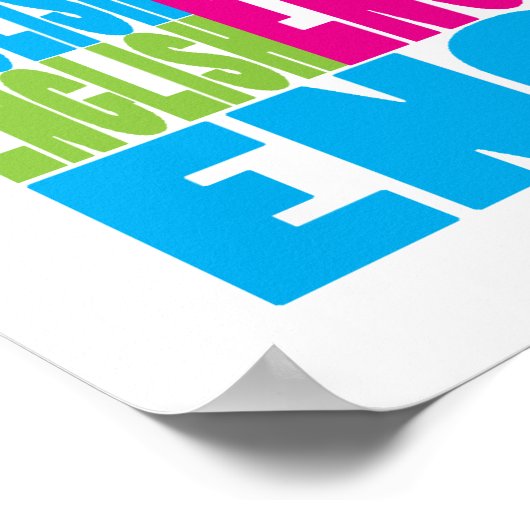 英カラフル語 ポスター (角)