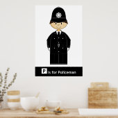 英クラシック国の警官のポスター ポスター (キッチン)