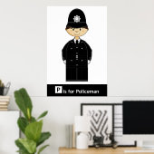 英クラシック国の警官のポスター ポスター (ホームオフィス)