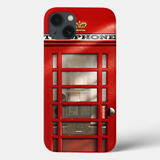 英クラシック国の赤い電話ボックス Case-Mate iPhoneケース (裏面)