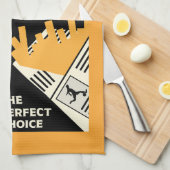 英クラシック国の魚とチップ キッチンタオル (四つ折り)