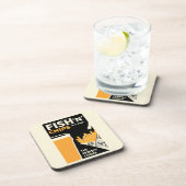 英クラシック語の魚とチップ コースター (右側)