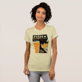 英クラシック語の魚とチップ Tシャツ (正面フル)