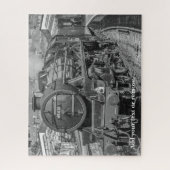 英パーソナライズされた国の蒸気列車の写真 ジグソーパズル (縦)