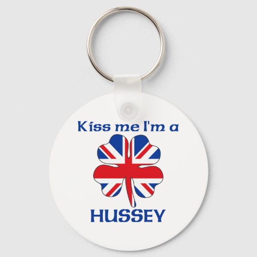 英パーソナライズされた国キス私はハッシー キーホルダー (正面)