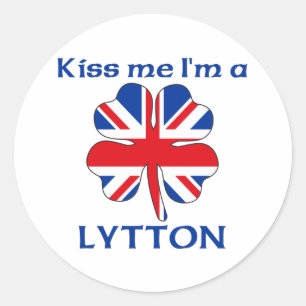 英パーソナライズされた国キス私はリットン ラウンドシール