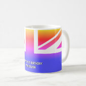 英パーソナライズされた国数々の連合ジャック コーヒーマグカップ (正面右)