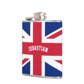 英パーソナライズされた国統一された連合ジャック国旗 フラスク (左)