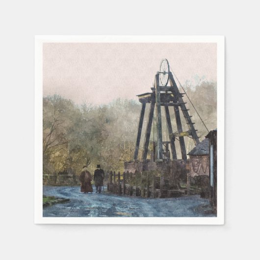 英ビクトリアン国 スタンダードカクテルナプキン (正面)