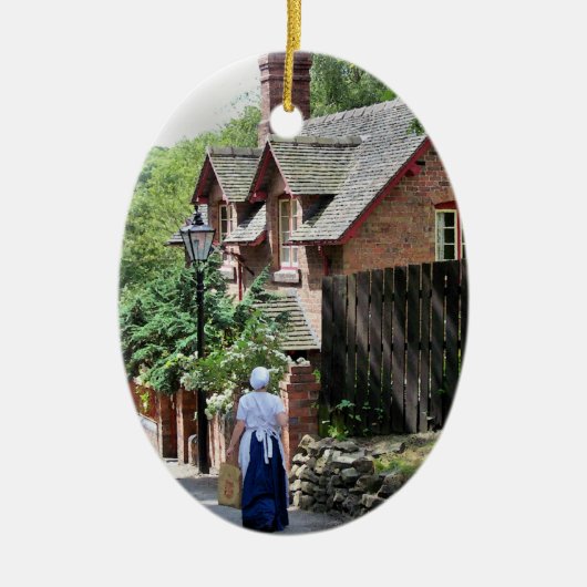 英ビクトリアン国 セラミックオーナメント (正面)