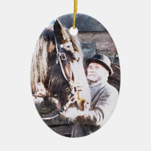 英ビクトリアン国 セラミックオーナメント (正面)