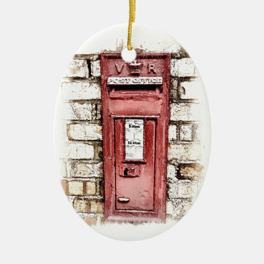 英ビクトリアン国 セラミックオーナメント (正面)