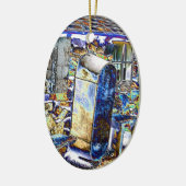 英ビクトリアン国 セラミックオーナメント (左)