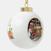 英ビクトリアン国 セラミックボールオーナメント (左)