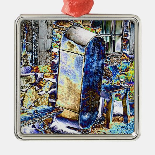 英ビクトリアン国 メタルオーナメント (正面)