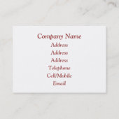 英ビクトリアン国 名刺 (裏面)