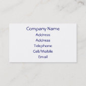 英ビクトリアン国 名刺 (裏面)