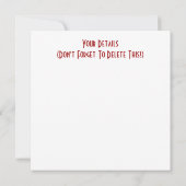 英ビクトリアン国 招待状 (裏面)