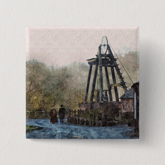 英ビクトリアン国 缶バッジ (正面)