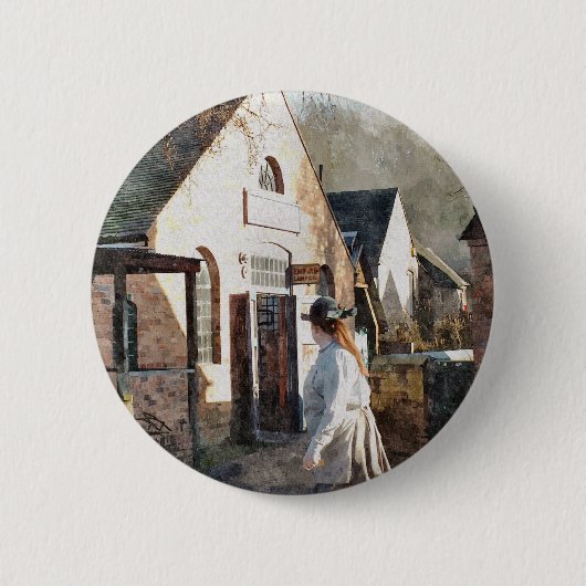 英ビクトリアン国 缶バッジ (正面)