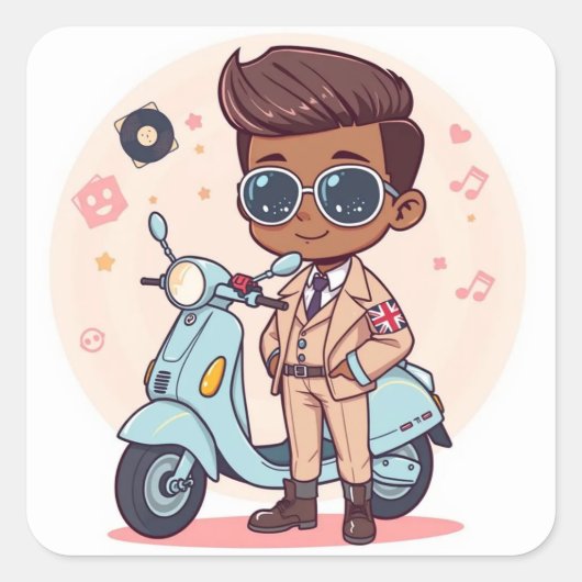 英モダン国 スクエアシール (正面)