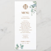 英中国の語ユーカリの二重の幸福 メニュー (裏面)