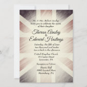 英動揺して国国旗の結婚式招待状 招待状 (正面)