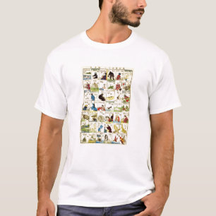 英単語表,亀吉英語表浮世絵 Tシャツ