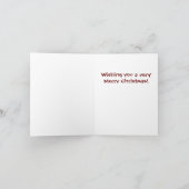 英国おもしろいのブルドッグのクリスマスカード！ シーズンカード (内部)