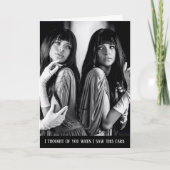 英国おもしろいバイクもしくは自転車に乗る人バイク誕生日 カード (正面)