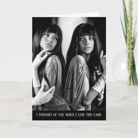 英国おもしろいバイクもしくは自転車に乗る人バイク誕生日 カード (正面)