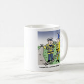 英国おもしろい交通警察漫画 コーヒーマグカップ (正面右)
