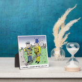 英国おもしろい交通警察漫画 フォトプラーク (インサイチュ)