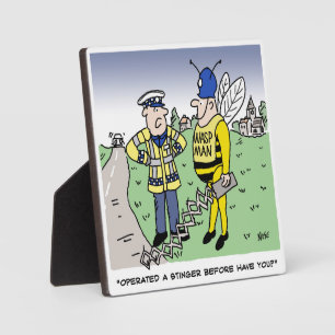 英国おもしろい交通警察漫画 フォトプラーク