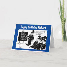英国おもしろい警察訓練学校挨拶誕生日 カード
